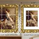 Gold 11x14 Picture Frame Vintage Ornate Picture Frames Antique Baroque for Wall Hanging, Fits 11x14 or Matted to 8x10 Photo