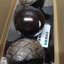 Creative Scents Dublin Brown Tray and Ball Set  Living Room, Entry Table Decor Centerpiece Table Decorations  Decorative Tray for Dining Room, Accent Decor Bowl for House Decoration