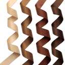 Double Face Polyester Satin Ribbon Brown Series Silk Smooth Satin Ribbon 16mm 5/8" x 2 Yards/Roll Total 20 Yards for Gift Wrapping Bows Making (Brown)