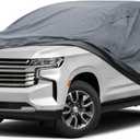 Premium Car Cover Custom Fit Chevrolet Tahoe (2007-2025), 16 Layers Heavy Duty Car Cover Waterproof All Weather with Zipper Door for Sun Rain Snow Dust Uv Protection