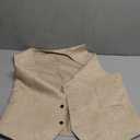 YND Men's 3 Piece Floral Suit Set, Shawl Lapel Paisley Tuxedo, Blazer Vest and Pants, for Party Prom Wedding (Medium, Light Beige)