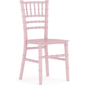 Flash Furniture Childs Pink Resin Party and Event Chiavari Chair for Commercial & Residential Use, Pink (Set of 2)