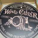 Cellar Sign, Basement Bar Wall Hanging Decor, Winery Wood Sign, Bar Sign, Tasting Room Sign, Rustic Barrel Home Bar Dcor Accessories for Pub Kitchen Cabinet Garage, Vintage Room Decor (4)
