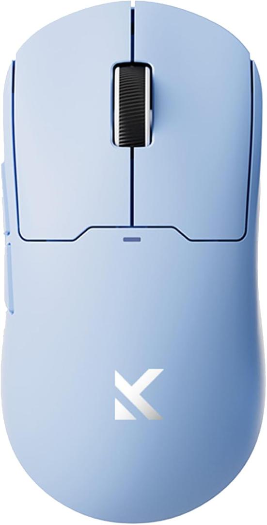 MCHOSE A5 Ultra V2 Wireless Gaming Mouse, Symmetrical Design, 54 Grams,Wired 8K/Wireless 4K Polling PAW3395 26K DPI Optical Sensor, 130 Hours Battery Life, Tri-Mode Connection - Blue