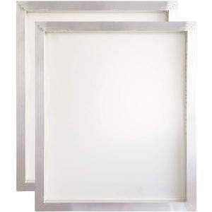 Aluminum Silk Screen Printing Screens 20 x 24 Inch Frame-110 White Mesh (2 PCS)