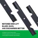 Grasscool 482878 Mower Blades for Scag Tiger Cub Wildcat Turf Tiger 36'' 52'' Deck Lawn Mower Replace Ferris 21227S 5101756s 5021227 Scag 482462 481711 48108 Encore 481707(3 Pack)