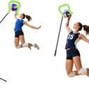 Volleyball Spike Hitting Trainer with Adjustable Modes & Height, Lightweight Volleyball Training Equipment for Serving, Spiking and Jump Training, Ideal for Beginners and Pros