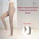 2-Pack Slightly Transparent Tights for girls & women, High Elasticity Sheen Pantyhose, For Work Dance Casual. (XL)