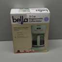bella 12 Cup Programmable Coffee Marker, Reusable Dishwasher Safe Accessories, Easy LCD diaply, Auto Shutoff, 900 watt, Seaglass