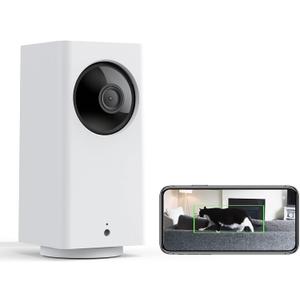 WYZE Cam Pan v2 1080p Pan/Tilt/Zoom Indoor Security Camera with Color Night Vision, Motion and Sound Detection, WiFi Smart Home Security Camera Compatible with Alexa & Google Assistant, White