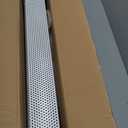 Upgraded 2 FT Baseboard Heater Cover with Left and Right Endcaps, Galvanized Steel Easy Slip-On Heater Cover for Replacing Old and Rusty Looking Electric and Hydronic Base board Heat Covers