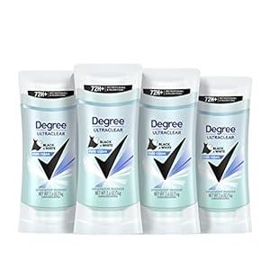 Degree Antiperspirant for Women Protects from Deodorant Stains Pure Clean Deodorant for Women 2.6 oz, Pack of 4