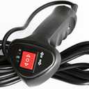 Hand Held Plug-in Wire Electric Winch Remote Controller with 11.48ft Connector Cable 3 Pin, Easy-Install Plug and Play for ATV, Car Off-Road Vehicle, Black
