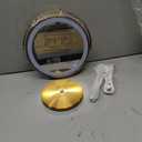 Lighted Makeup Mirror, 5000 mAh Rechargeable Double Sided Magnifying Vanity Mirror with 3 Colors, 1x/20x, 360 Rotation , Brightness Adjustable lighted mirror with magnification, Antique Bronze