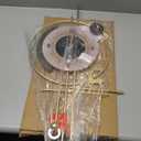 Modern Wall Clock for Living Room,Large Gold Decorative Wall Clock with Light,Creative Silent Clock Battery Operated for Kitchen/Entryway/Bedroom/Office/Dinning Room Metal Wall Decor (15''Lx31''W)