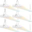 JESLED LED Shop Lights 4FT, 3CCT Selectable 50W 7500LM, Linkable, ETL