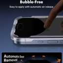 UNBREAKcable 2PCS Screen Protector for iPhone 15 Pro - 1 Privacy Tempered Glass+1 Clear Glass Double Shatterproof [Installation Frame] [9H Hardness] [Case Friendly] Anti-Scratch for iPhone 6.1 inch