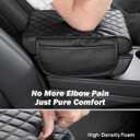 JOYTUTUS Center Console Cover for SUV Sedan, Thick Arm Rest Pad with Storage Bag Leather Middle Console Protector, 12.6" x 7.8" x 2.16"