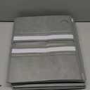 SpaceAid 6 Pack Bed Sheet Organizers and Storage, Foldable Sheet Organizer with Window for Linen Closet, Set Folder Keeper for Queen & King Size Bedding Storage (Gray)