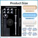 6 Sets Balloon Stand Kit for Table Elephant Baby Shower Tables Centerpiece with Balloon It's a Boy Baby Shower Decor for Elephant Theme Gender Reveal Birthday Party Decoration Supplies