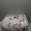 VK VKLIVING Machine Washable Rug 5'x7' Vintage Design Washable Area Rugs with Non Slip Rugs for Living Room Bedroom Traditional Woven Rug Carprt Stain Resistant, Dining Office Boho Rug, Brown&Black