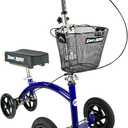 KneeRover Hybrid All Terrain Knee Scooter for Adults for Foot Surgery Heavy Duty Knee Walker for Broken Ankle Foot Injuries - Leg Recovery Scooter Best Knee Crutch Alternative (Blue)