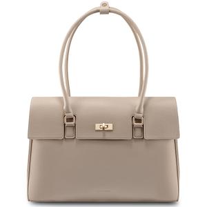 LOVEVOOK Laptop Bag for Women Work Tote 17.3 Inch Briefcase Messenger Bag Waterproof Business Office Professional Large Capacity Handbag Shoulder Bag,Apricot