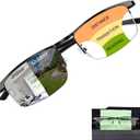 Photochromic Progressive Multifocus Reading Glasses Men UV Protection Transition Sunglasses Anti Blue Light Readers