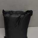 Firewood Log Rack Cover, Outdoor Waterproof Log Hoop Cover, Windproof Dry Wood Pile Holder Storage Tarp Heavy Duty UV Resistant Sun Snow Rain Durable PVC Backing Protector Fit 4 Seasons Black