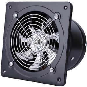 Exhaust Fan,12 Inch Wall Mounted Vent Fans,110V 2700m/h 2800r/min High Speed and Energy Saving Ventilation Fan for Kitchen,Bathroom,Home,Warehouse,Office Commercial and Window Ventilation (Black)