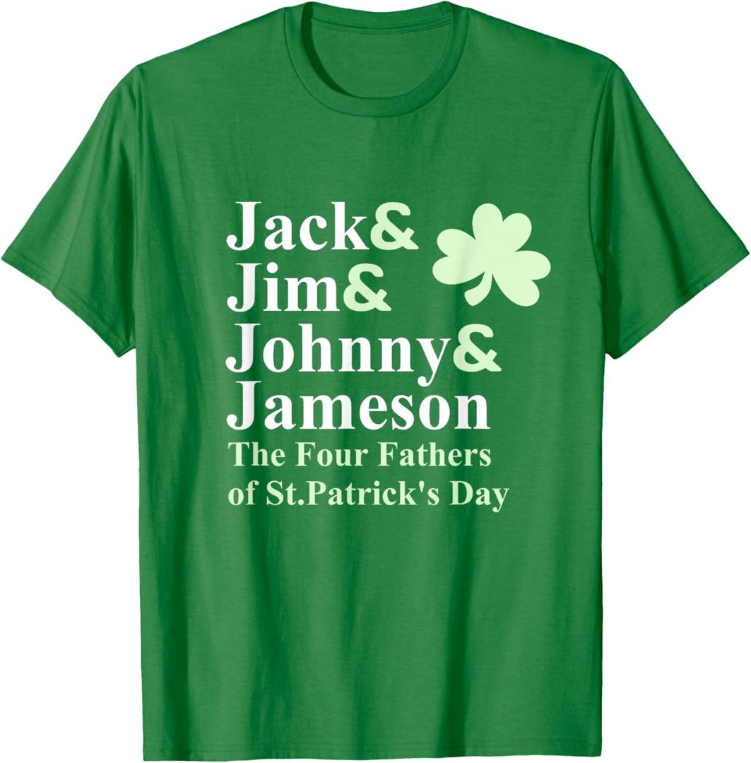 Saint Patricks Day Shirts | Jack Jim Johnny Jameson Fathers, XL