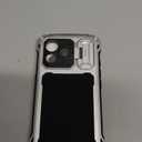 Lanhiem Magnetic for iPhone 17 Metal Case, [Built-in Camera & Kickstand] Compatible with MagSafe, Heavy Duty Rugged Full Body Military Protective Cover with 9H Glass Screen Protector, 6.3", Silver