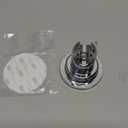 BOPai Suction Shower Head Holder, Relocatable Handheld Showerhead Holder, Chrome, Suitable for Installation On Smooth Surfaces