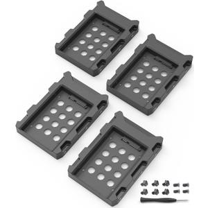 4 Pack SSD HDD Holder Mounting Bracket Hard Drive Adapter 2.5'' to 3.5'' SSD Bracket Converter Internal Hard Disk Drive Caddy Case Tray for 2.5 HDD with SATA III Interface Hot Swap Plug