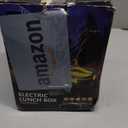 FORABEST Heated Lunch Box, 80W Electric Lunch Box for Adults, Portable Food Warmer with 1.5L Stainless Steel Container, Utensils & Carry Bag, On/Off Switch, 12V/24V Car/Truck & 110/120V Home/Office (Black Yellow)