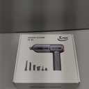 KMM Handheld Car Vacuum Cleaner, 4 in 1 Vacuum Cleaner 16000Pa Air Duster, 3-Speed Adjustable 120W High Power Vacuum Cleaner with LED Light and Multi-Nozzles for Car, Home, Office, Pet (Gray)