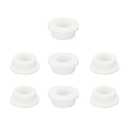 PATIKIL Silicone Rubber Grommet, 7 Pcs 1 1/16"(27mm) Drill Hole, 11/16"(18mm) Inner Dia. Top Hat Wire Gasket Rubber Hole Plug for Wiring Irrigation System Firewall, White