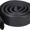 AHANDMAKER Foam Tubing for Handle Grip Support, Synthetic Rubber Handlebar Cover Grip 1.3 Inch OD 1 Inch ID 43.3 Inch Long Comfortable Non-Slip Handle Grips for Fitness Equipment Bicycle, Black, Pack 2