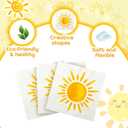 Yeaqee 100 Pieces Sun Party Napkins 13' x 13' Sunshine Napkins First Trip Around the Napkin for Sun Theme Party Favors Disposable Luncheon for Boho Birthday Wedding Supplies