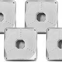 {Universal Junction Box for Camera} Security Camera Junction Box Hide Cable, Wall Ceiling Mount Bracket for CCTV Cam, Base Boxes for Dome Bullet Outdoor Camera, ABS Plastic Electric Enclosure (4 Pack)