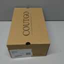 Coutgo Womens Platform Sandals Comfortable Open Toe Adjustable Strap Summer Vacation Shoes, White, Size 8.5