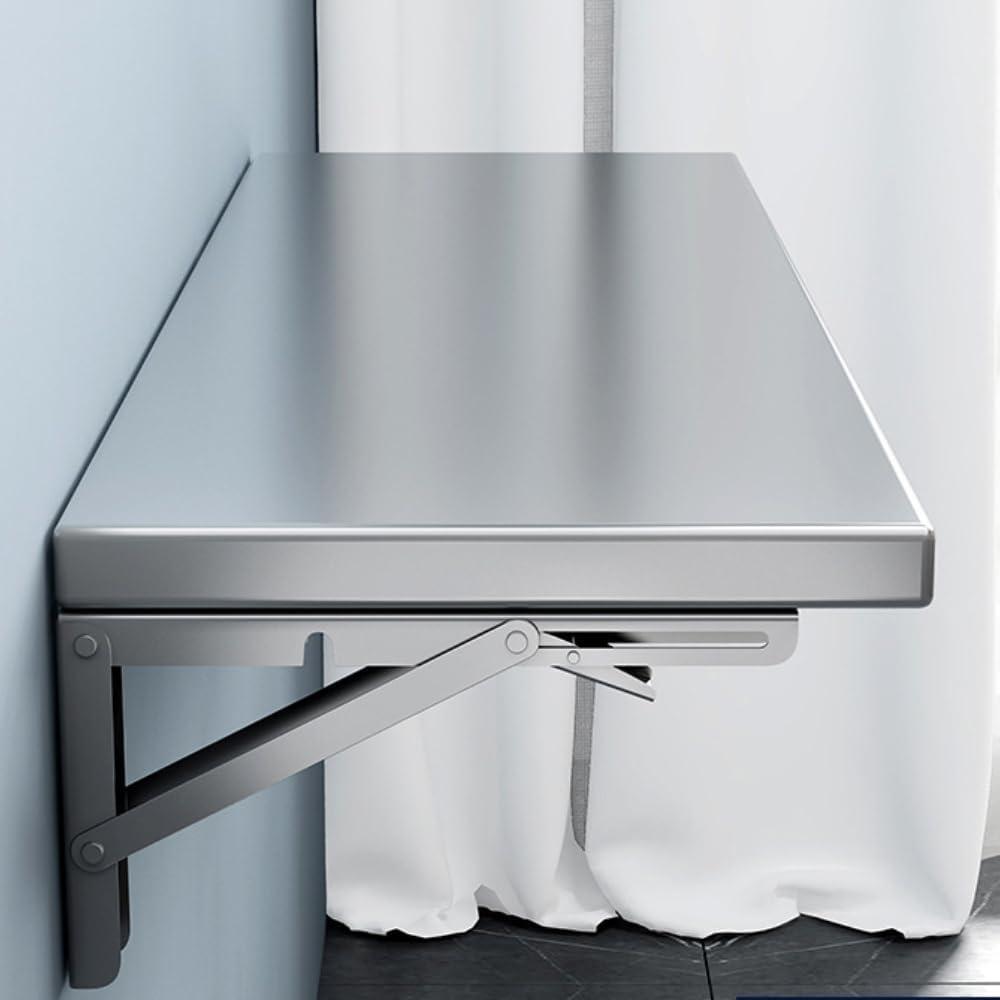 23.6 * 16in Medium Stainless Steel Folding Wall Shelf | Food Truck | Kitchen, Restaurant, Garage, Laundry, Utility Room Folding Concession Shelf, 2 Inches X 24 Inches X 16 Inches