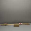 Ycolnaefllr 1 Inch Diameter Double Curtain Rod Set for Windows Heavy Duty Double Window Treatment Curtain Rod Adjustable from 48 to 84 Inch, Resin Finials with Curtain Holdbacks, Gold