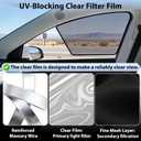 ZATOOTO Tesla Model Y Juniper 2020-2026 Front Window Shade for Driver Passenger Clear High-Clarity Static Cling Car Window Shades | No Color Distortion | Day Night Safe Driving | Come with Storage Bag