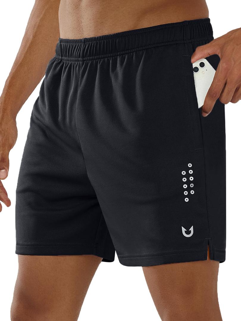 NORTHYARD Men's Athletic Gym Shorts 10"/7"/5" Running Basketball Tennis (S)