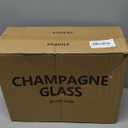 YANGNAY Cylinder Champagne Flutes, Champagne Flute Glass Set of 12, Clear Champagne glasses for Party, Home, Restaurant Use, 6 oz Capacity