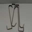 Sattiyrch 15" Wreath Hanger for Front Door,Sturdy Steel Wreath Door Hanger,Over The Door Hanger Hook (Bronze,), PCS 4