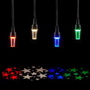 Vigdur 4th of July Lights - 31.4FT Red White Blue Star Lights with 10 LEDs Plug in, Patriotic Day Decorations Light for Party Patio Yard Independence Day Decor