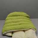 Cozy Monster Cat Bed Warm Enclosed Cat Bed Cave with Hooded Cover – Washable Cozy Plush Cats Tent for Indoor Cats & Small Dogs, Calming Winter Pet Nest(Green,L：22.4 * 14.6 * 11 in)