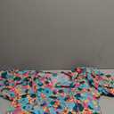 ANRABESS Womens Boho Maxi Dresses 2024 Summer V Neck Puff Sleeve Floral Flowy Swing Casual Long Dress Beige Teal Floral X-Large